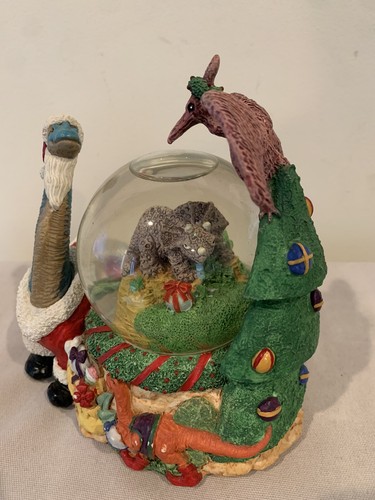 House of Lloyd Christmas Snow Globe 1994 Dinosaur Musical Jingle Bell Rock - Picture 6 of 17