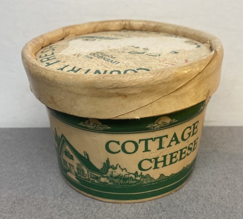 Vintage Waxed Cardboard Cottage Cheese Container - Picture 8 of 13