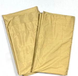 Pottery Barn Set 2 100 Silk Drapes Panels Curtains Pair Gold
