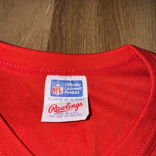 San Francisco 49ers Jersey shirt Mens XL Joe Montana Vtg 80s NFL Rawlings NOS - Picture 7 of 15
