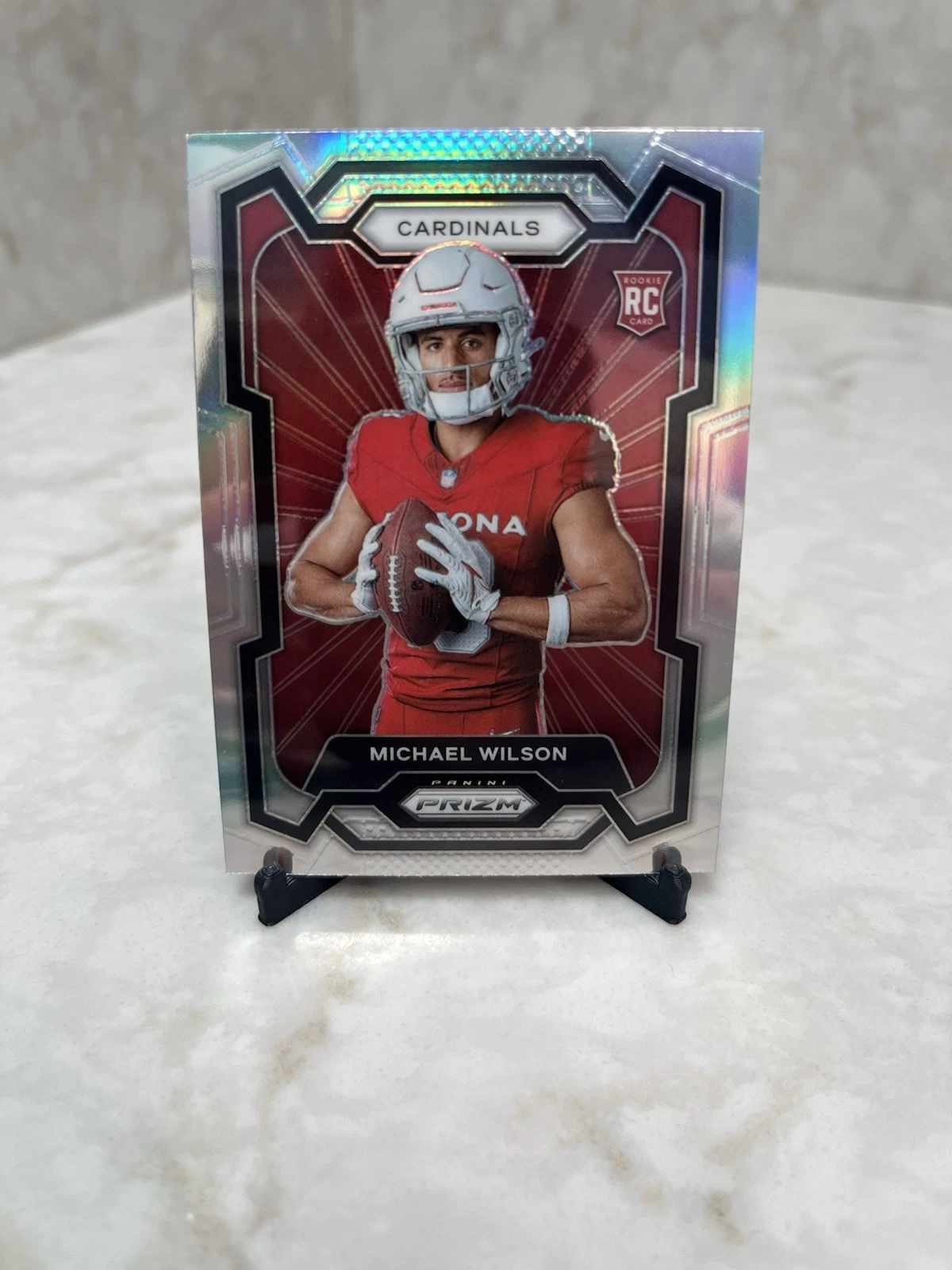 2023 Panini Prizm #336 Michael Wilson Rookie Variations Prizms Silver (L)