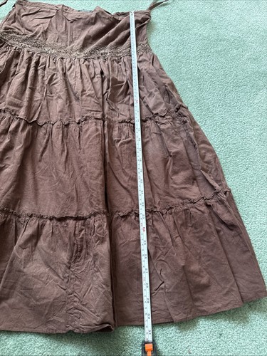 Y2K EyeShadow Girls Sz 9 BOHO Brown Skirt - Picture 5 of 7