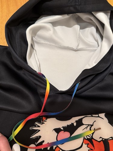 Calvin & Hobbes Black Sweatshirt Hoodie Comics LARGE - Bild 9 von 9