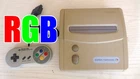Nintendo Super Famicom Jr. Console SHVC-101 RGB S-video installed