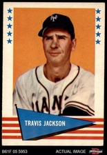 1961 Fleer #115 Travis 'Stonewall' Jackson  Giants HOF 6.5 - EX/MT+