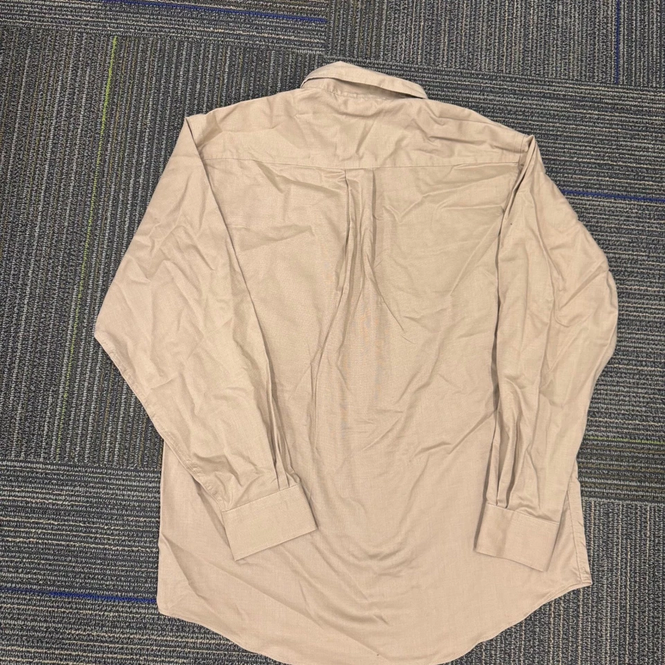 Camisa RED HOUSE Para Hombres Sin Plancha Con Botones Caqui Tostado Manga Larga Informal Talla M Foto 3 de 4