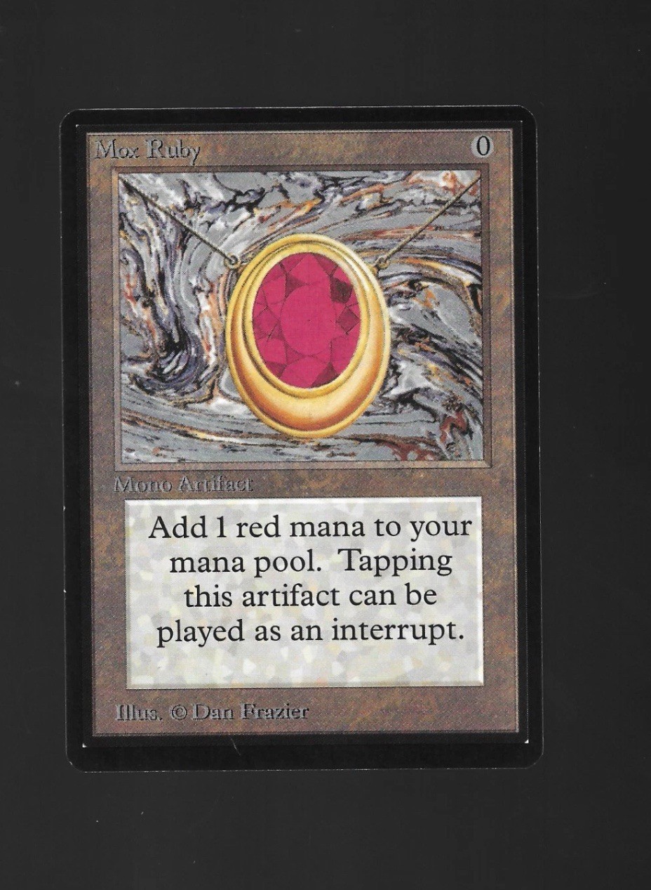 Magic the Gathering MOX RUBY Beta MTG