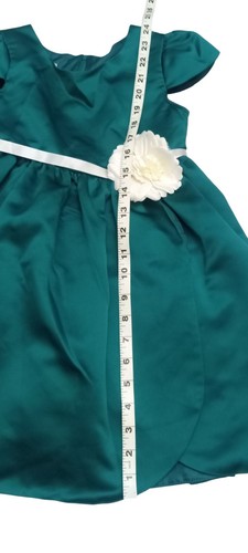 Katie M Girl Dress. Color Green. Size US 6X. Used. A1-17 - Picture 5 of 5