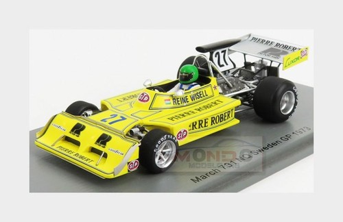 1:43 SPARK March F1 731 #27 Sweden Gp 1973 R.Wisell Yellow S5374 MMC - Picture 1 of 2