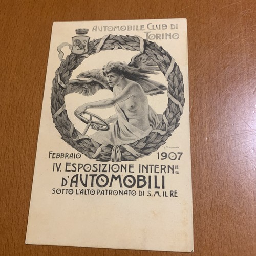 TORINO ESPOSIZIONE INTERNI AUTOMOBILI  1907 COMMEMORATIVA  Illustrata