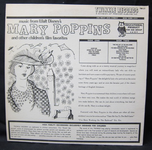 Music from Walt Disney's Mary Poppins and Other Children's Favorites - Imagen 2 de 3