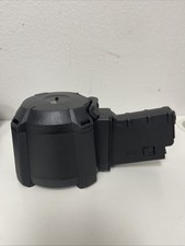 1200 Round Electric Drum Magazine For Airsoft AEG Rifles MP5-Black/ Button