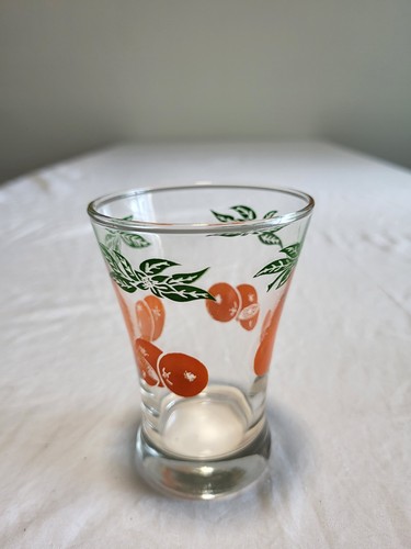 Anchor Hocking Orange Juice Glasses 4" Tall Set of 4 Vintage Rare EUC - Picture 3 of 6