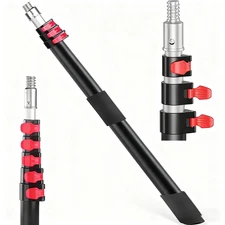 24FT Telescoping Pole Lightweight 38lb Heavy Duty for Cleaning Windows Roof Pool
