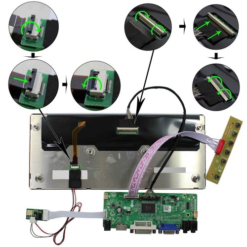 10.3 inch 1920x720 850nit IPS Wide Bar LCD Screen and VGA DVI Audio LVDs Cont... - 第 2/4 張圖片