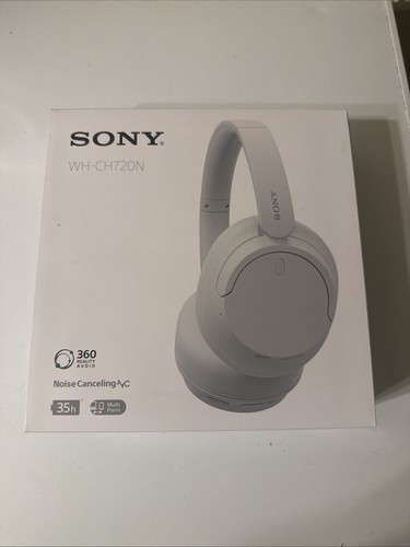 Sony WH-CH720N Wireless Over-Ear Headphones - White - Picture 1 of 9
