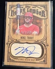 2026 Topps Series 1 Heavy Lumber Mike Trout Autograph Relic Game-Used Bat Card