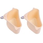  2 Stück Waschbecken Abflusskorb Kunststoff Saugnapf Müllkorb Küchenbedarf für