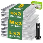 Vacuum Seal Bags for Clothing with Wireless Electric Pump - Travel & Home 9Pack