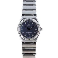 Omega Constellation SM Ladies Watch 1572.40 Stainless Steel Silver Navy Used Fro