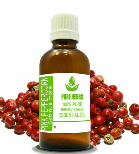Pure Herbs Pink Peppercorn 100% Pure & Natural Schinus Molle Essential Oil - Picture 11 of 11