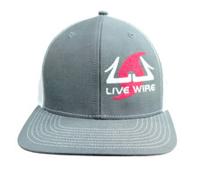 Live Wire Hurricane Florence Hat Cap Snap Back Trucker One Size Gray Richardson