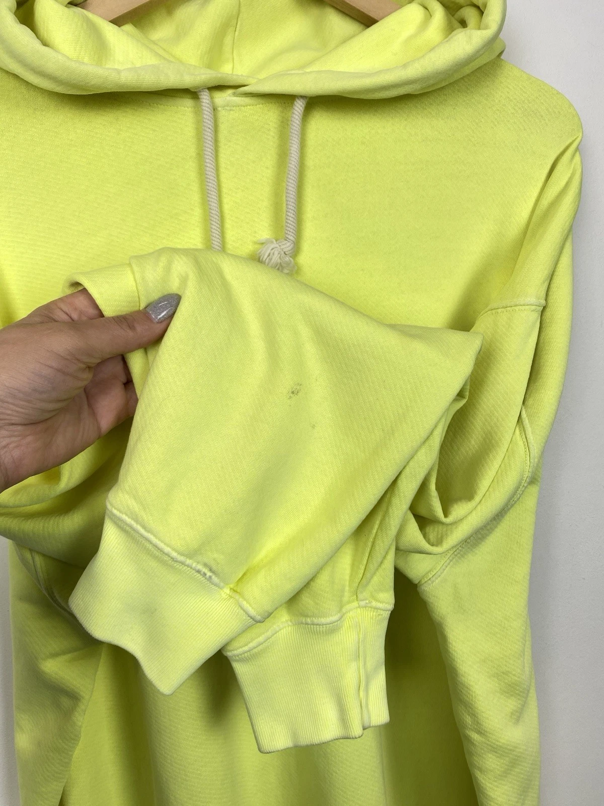 Acne Studios Fest. Stockholm 2019 Felpa con Cappuccio Uomo Taglia S Verde Tossico Designer Top