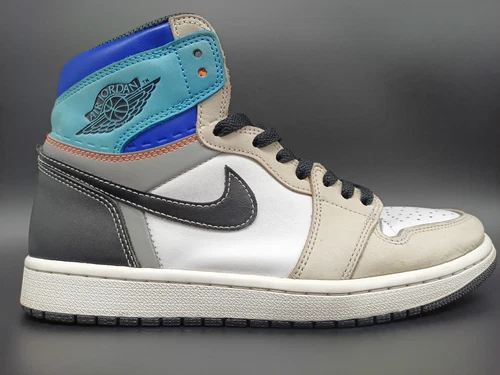 Air Jordan 1 High Prototype Nike Retro OG DC6515-100 White Multi Herrengröße 9,5