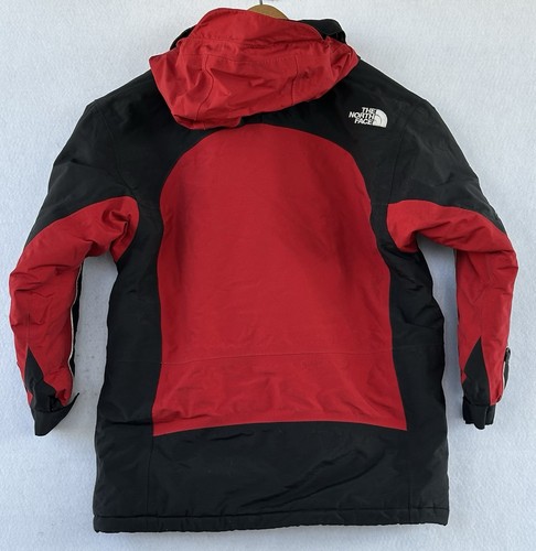North Face Boys Jacket Kid's M Red Hooded Ski Snow Sports - Picture 2 of 4
