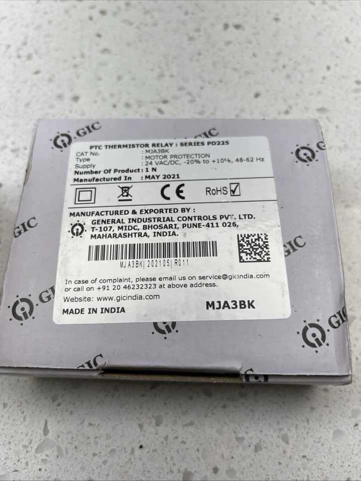 MJA3BK GIC PTC Thermistor Relay - Image 2 of 4