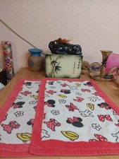 2 Vintage DISNEY minnie mouse hand towels or Kitchen Towels 