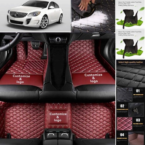 For Buick Regal Car Floor Mats Waterproof Auto Custom Liner Carpets PU Leather - Imagen 12 de 42