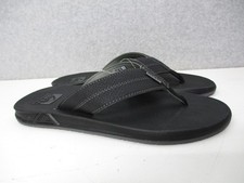 Reef Element TQT Sandals Black Thong Flip Flop Bottle Opener Mens Sz 12