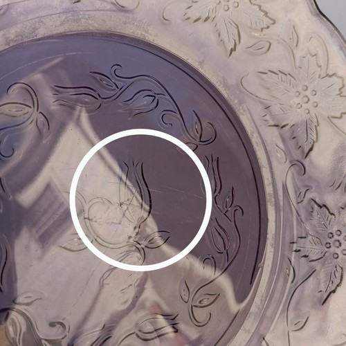 Princess House Fantasia Amethyst Luncheon Plate-Set Of 4-5239-Discontinued-8" - Picture 8 of 9