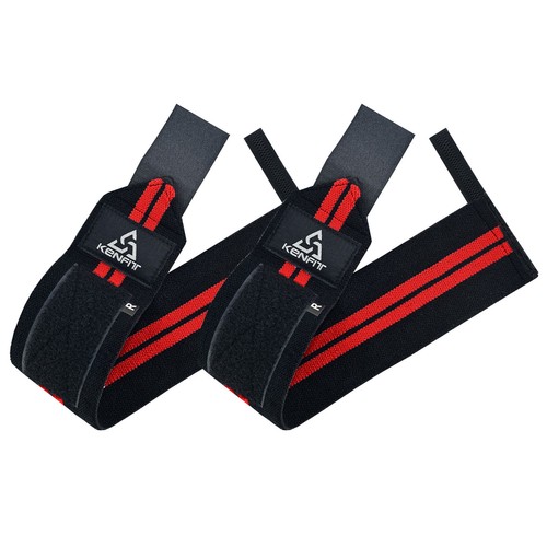 Wrist Wraps Weight lifting Gym Straps Support Training lifting Straps by KENFIT® - Picture 23 of 48