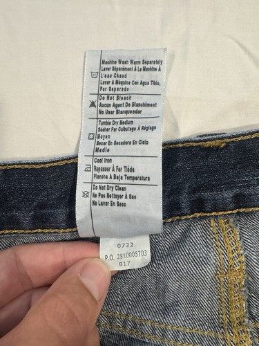 EUC Carhartt Relaxed Fit Blue Denim Jeans Herren Größe 34x34 Workwear BD1483-M - Bild 9 von 9