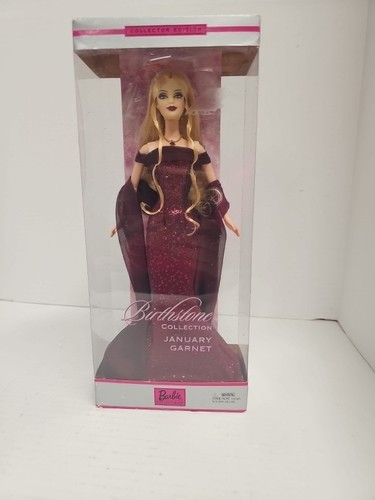 BARBIE BLONDE BIRTHSTONE COLLECTION JANUARY GARNET COLLECTOR EDITION MATTEL 2002