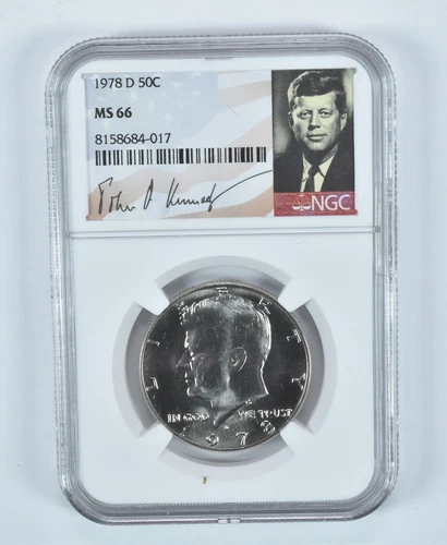 1978-D Kennedy Half Dollar MS66 NGC Special Label