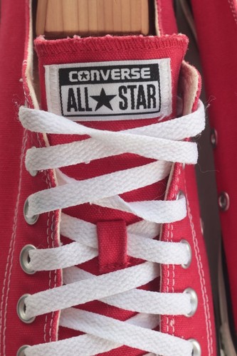 CONVERSE ALL STAR Chuck Taylor UNISEX SNEAKER Men’s 11 Women’s 13 Red White - Picture 4 of 7