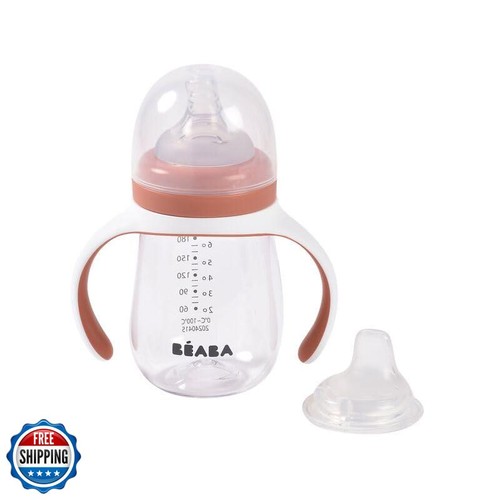BEABA Biberon 2 in 1 a Transition Sippy Cup, senza fuoriuscita Sippy Cup, incluso - Foto 2 di 5