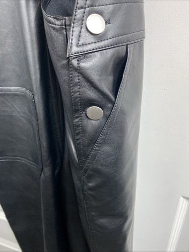 Storia Kunstleder Overall Overall schwarz Pleather Y2K Small - Bild 5 von 7