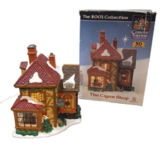 Lemax Carole Towne The Cigar Shop Christmas Village Light Up House