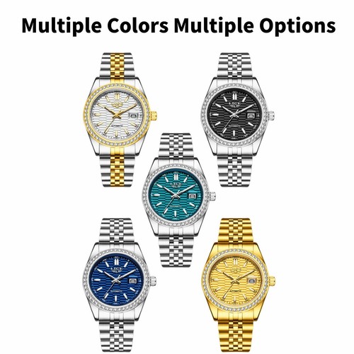 LIGE Mens Casual Watch Automatic Mechanical Date Luminous Waterproof Wristwatch - Picture 6 of 14
