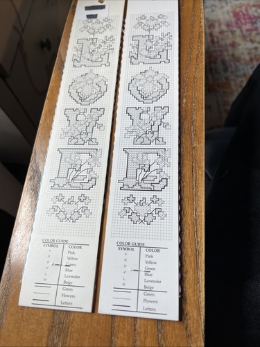 Bucilla counted cross-stitch 14 count bookmarks-2 9” x 14” each - Picture 4 of 6