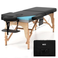 KCC Memory Foam Massage Table Premium Portable Foldable Mass