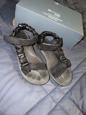 Kurt Geiger Orson Bling Black Sandals Size 8 women