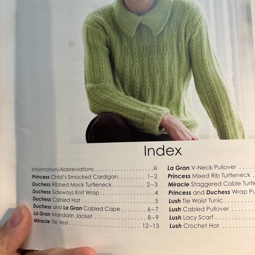 Uptown Knitting Fifteen Handknitting Patterns by Classic Elite Yarns 2007 23pp - Picture 7 of 11