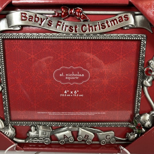 Baby’s First Christmas Bilderrahmen Nikolaus quadratisch neu im Karton - Bild 2 von 5
