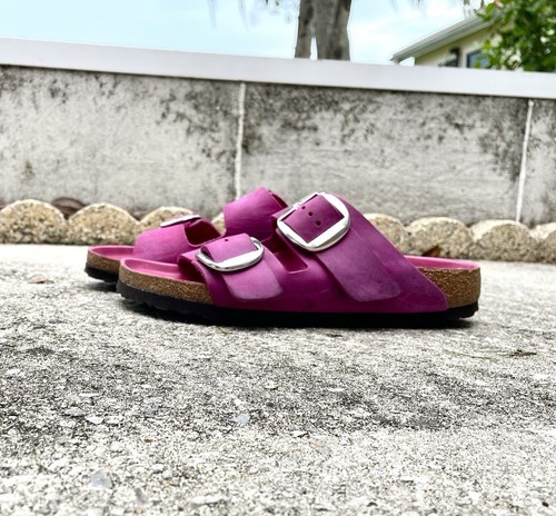 **Neu ohne Karton** - Birkenstock Arizona Big Buckle - Festival Fuchsia - geöltes Leder - Bild 2 von 9