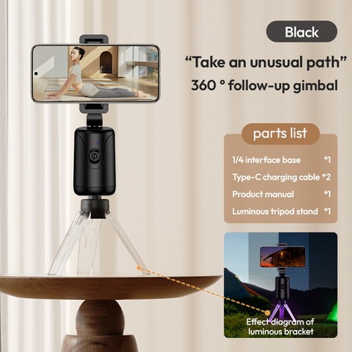 Cardan téléphone suivi automatique pliable YT20 pour vloggers et live streamer - Photo 3 sur 15